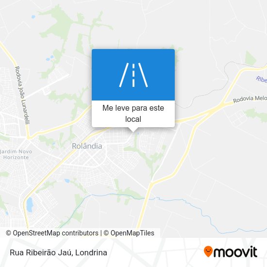 Rua Ribeirão Jaú mapa