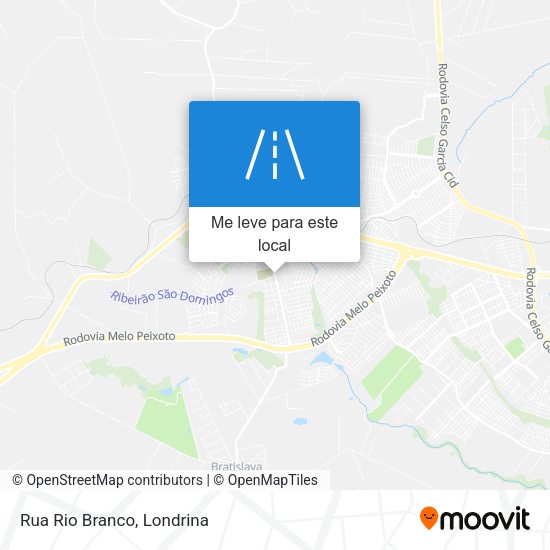 Rua Rio Branco mapa