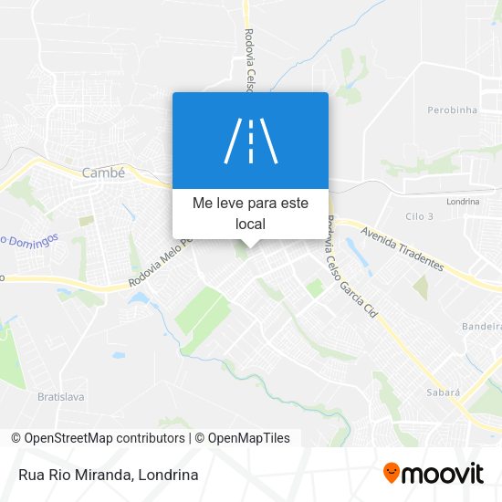 Rua Rio Miranda mapa