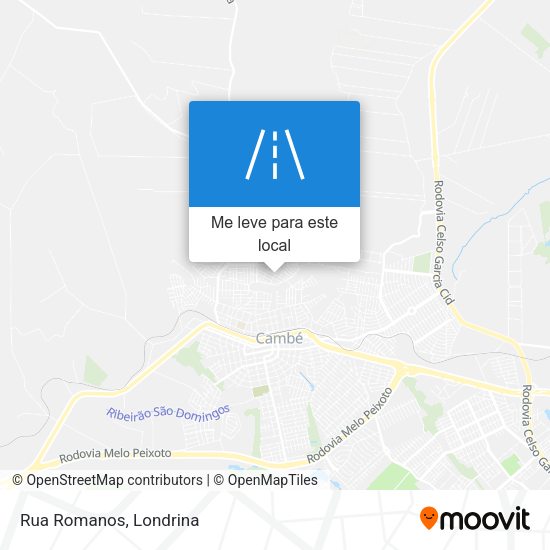Rua Romanos mapa
