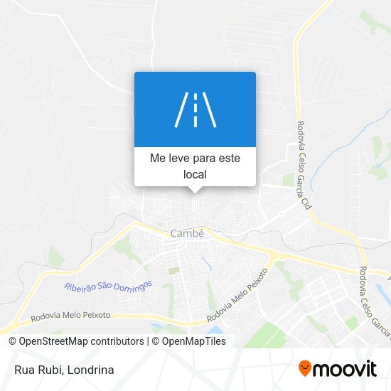 Rua Rubi mapa