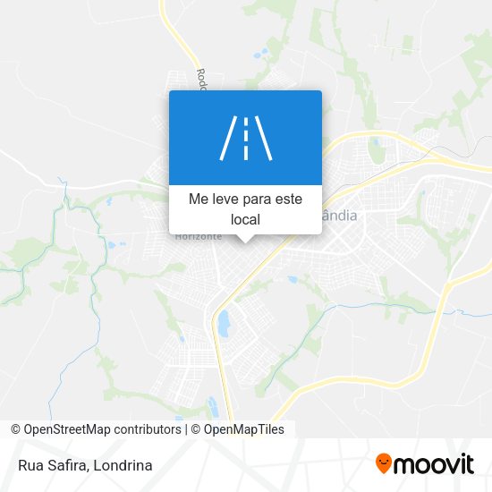 Rua Safira mapa