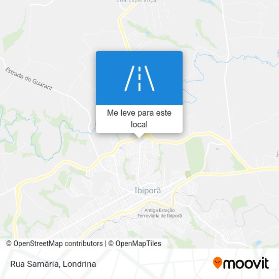 Rua Samária mapa