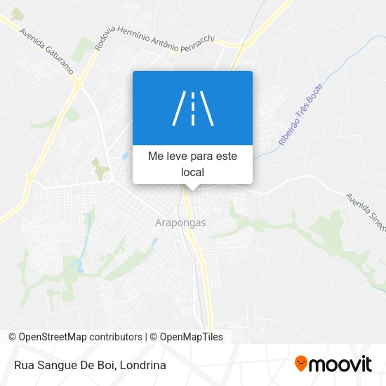 Rua Sangue De Boi mapa