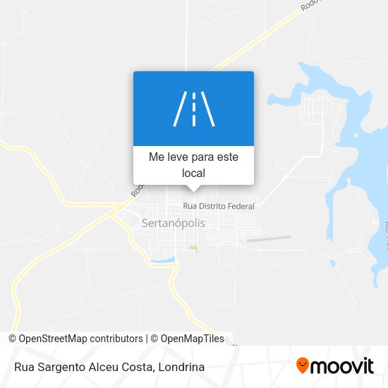 Rua Sargento Alceu Costa mapa