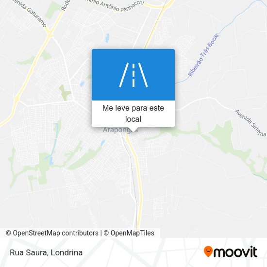 Rua Saura mapa