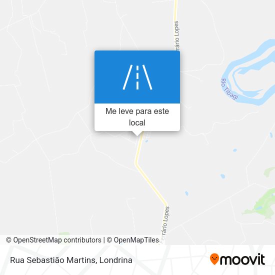 Rua Sebastião Martins mapa