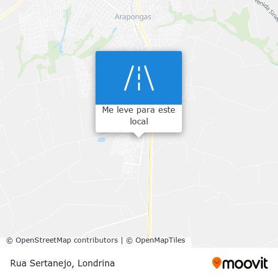 Rua Sertanejo mapa