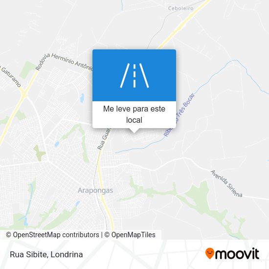 Rua Sibite mapa