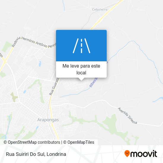 Rua Suiriri Do Sul mapa