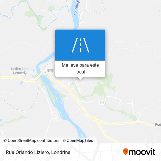 Rua Orlando Liziero mapa