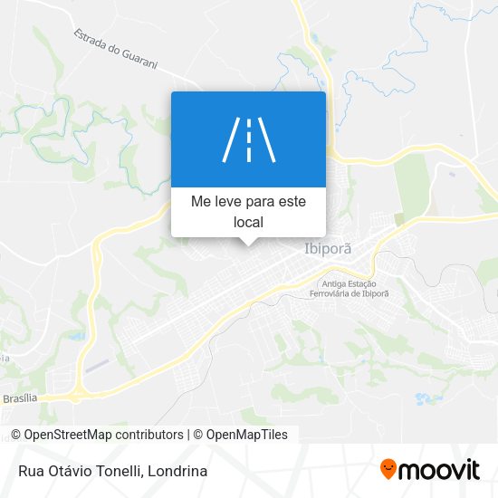 Rua Otávio Tonelli mapa