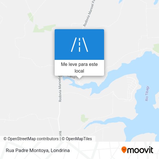 Rua Padre Montoya mapa