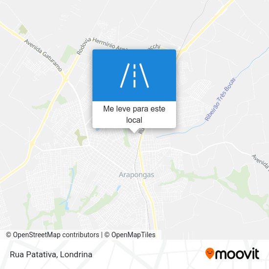 Rua Patativa mapa