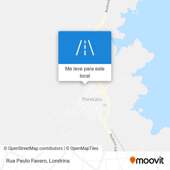 Rua Paulo Favero mapa