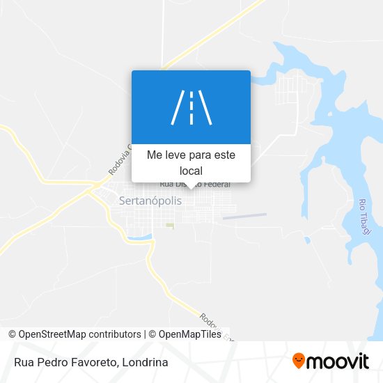 Rua Pedro Favoreto mapa