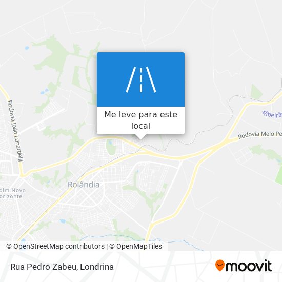 Rua Pedro Zabeu mapa
