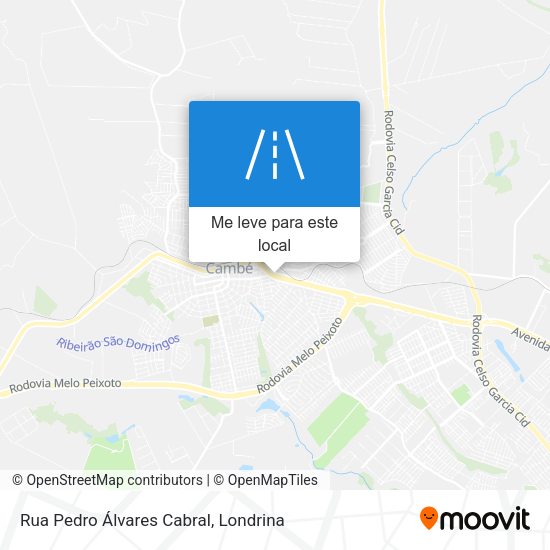 Rua Pedro Álvares Cabral mapa