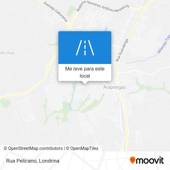 Rua Pelicano mapa
