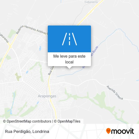 Rua Perdigão mapa
