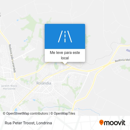 Rua Peter Troost mapa