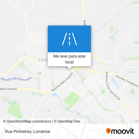 Rua Pinheiros mapa