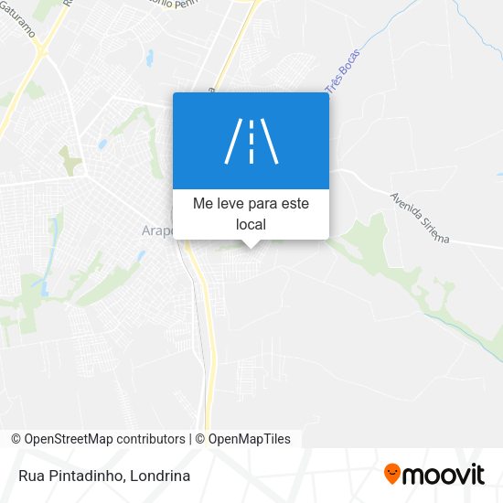 Rua Pintadinho mapa