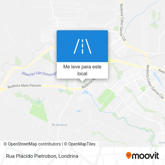 Rua Plácido Pietrobon mapa