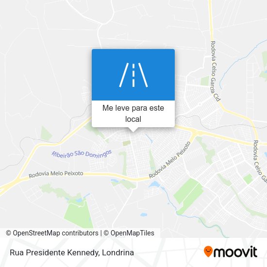 Rua Presidente Kennedy mapa