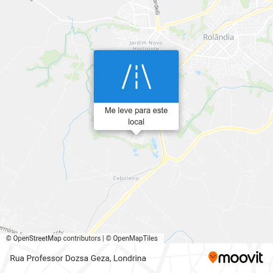 Rua Professor Dozsa Geza mapa