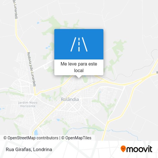 Rua Girafas mapa