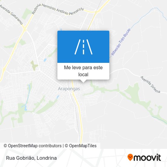 Rua Gobrião mapa