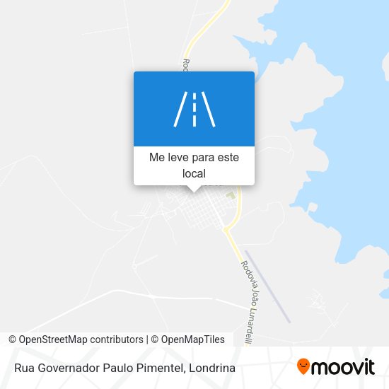 Rua Governador Paulo Pimentel mapa