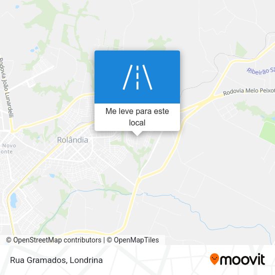 Rua Gramados mapa