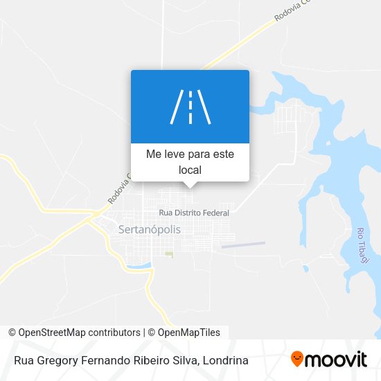 Rua Gregory Fernando Ribeiro Silva mapa