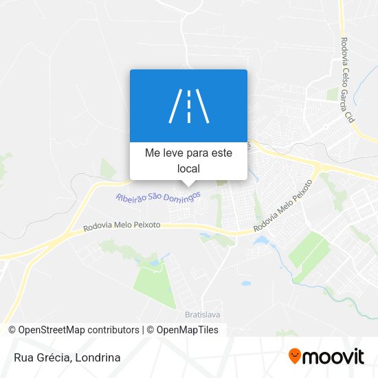 Rua Grécia mapa