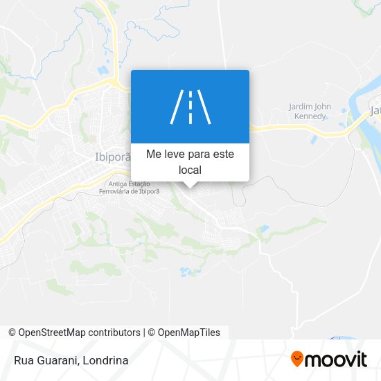 Rua Guarani mapa