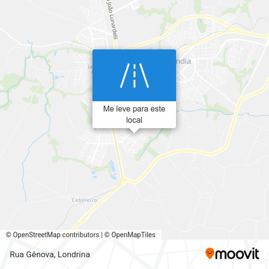 Rua Gênova mapa