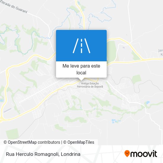 Rua Herculo Romagnoli mapa