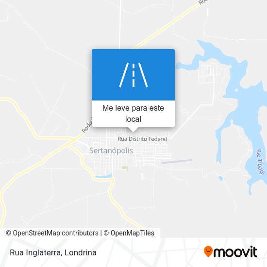 Rua Inglaterra mapa