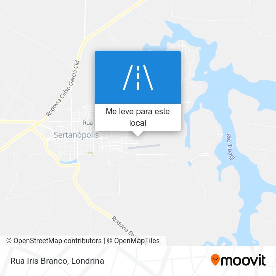Rua Iris Branco mapa