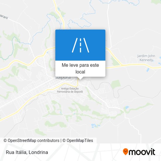 Rua Itália mapa