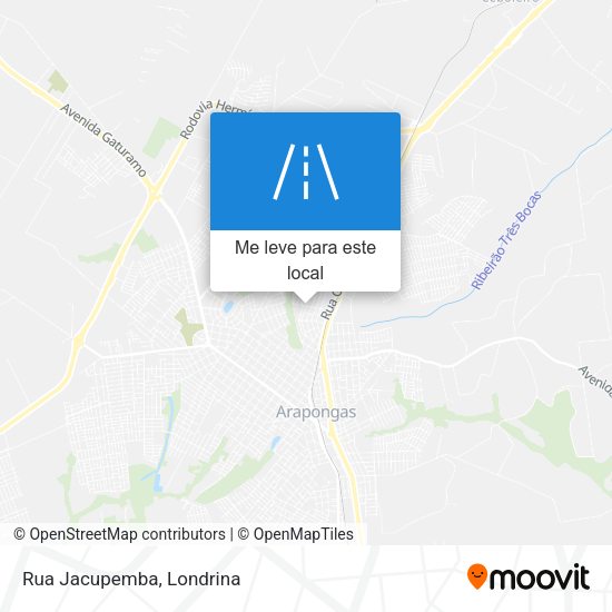 Rua Jacupemba mapa
