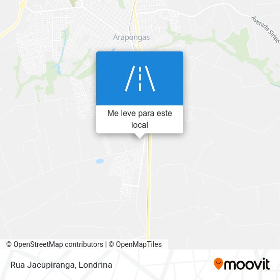 Rua Jacupiranga mapa