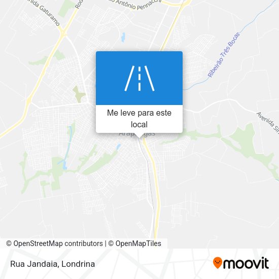 Rua Jandaia mapa