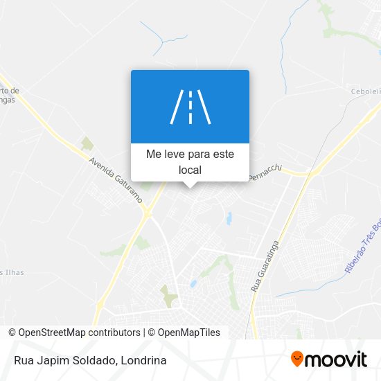Rua Japim Soldado mapa