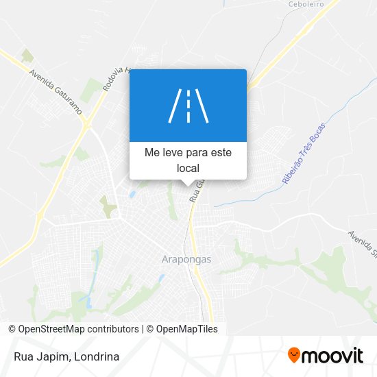 Rua Japim mapa