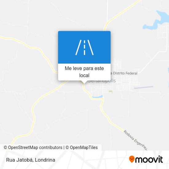 Rua Jatobá mapa