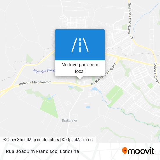 Rua Joaquim Francisco mapa
