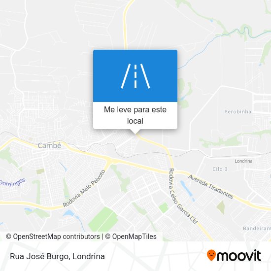 Rua José Burgo mapa